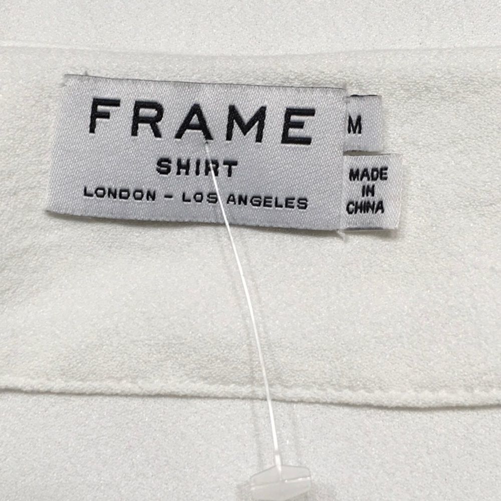 FRAME white lace neck top. - Picture 7 of 10